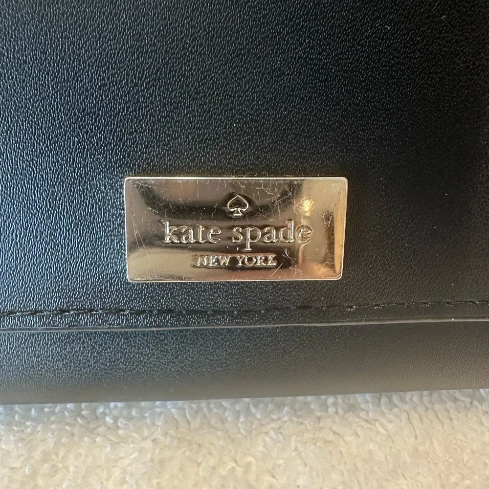 Kate Spade New York Arbour Hill Smooth Leather Black Wallet